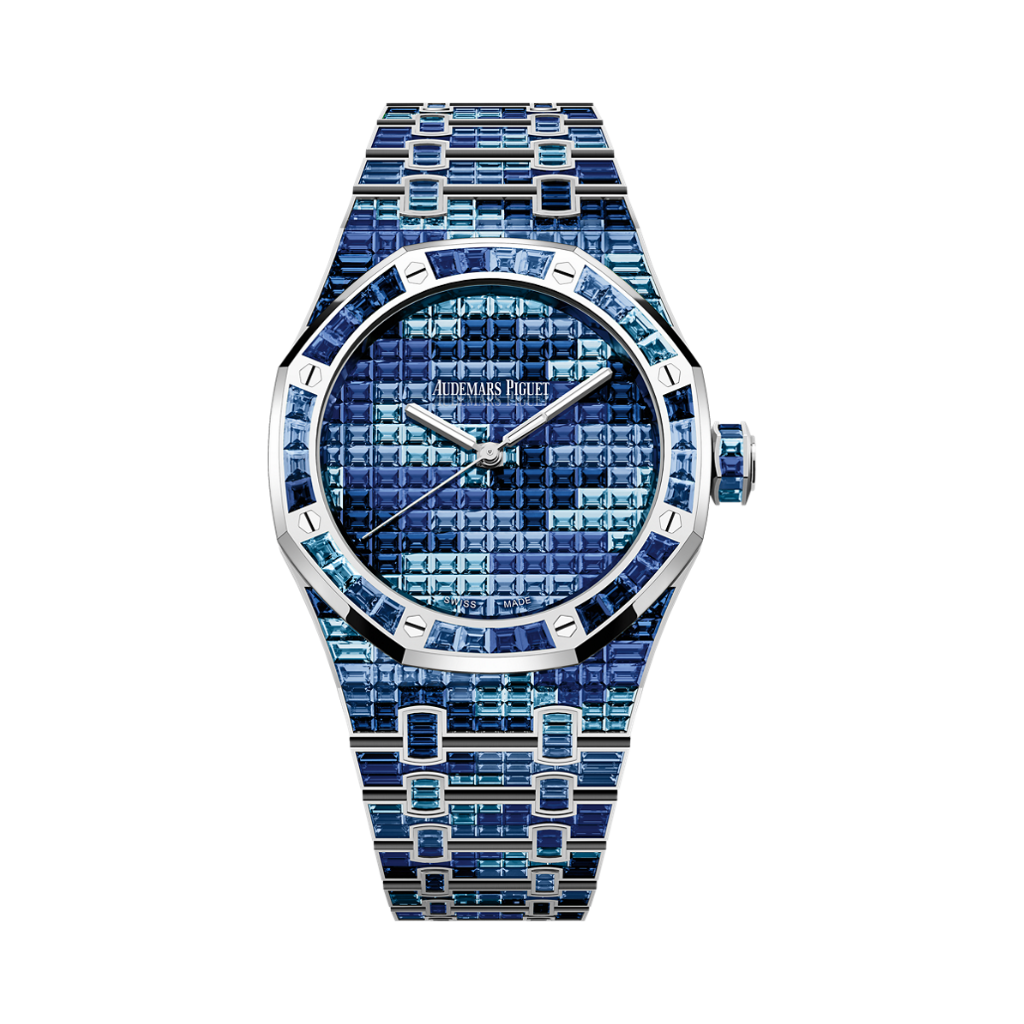 Audemars Piguet Royal Oak Selfwinding 41 mm Diamond Paved Dial 18-Carat White Gold Bracelet 15514BC.YY.1284BC.04 - WATCHXNYC
