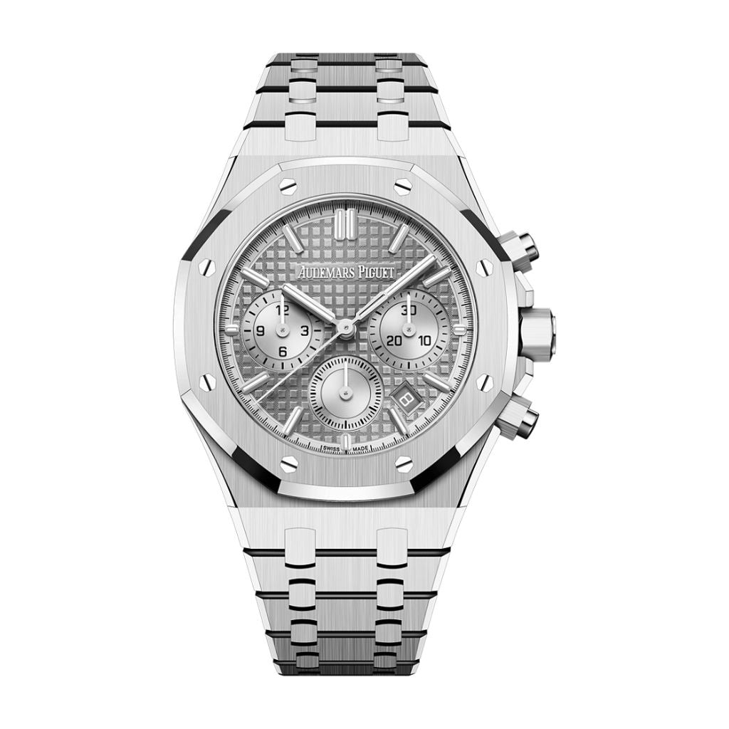 Audemars Piguet Royal Oak Selfwinding Chronograph 38 mm Grey Dial Stainless Steel Bracelet 26715ST.OO.1356ST.02 - WATCHXNYC