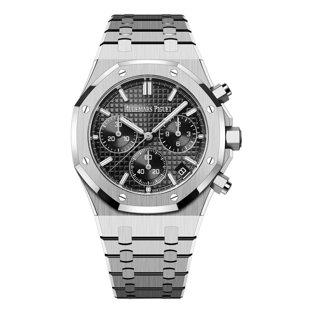 Audemars Piguet Royal Oak Selfwinding Chronograph 41 mm Black  Dial Stainless Steel Bracelet 26240ST.OO.1320ST.06 - WATCHXNYC