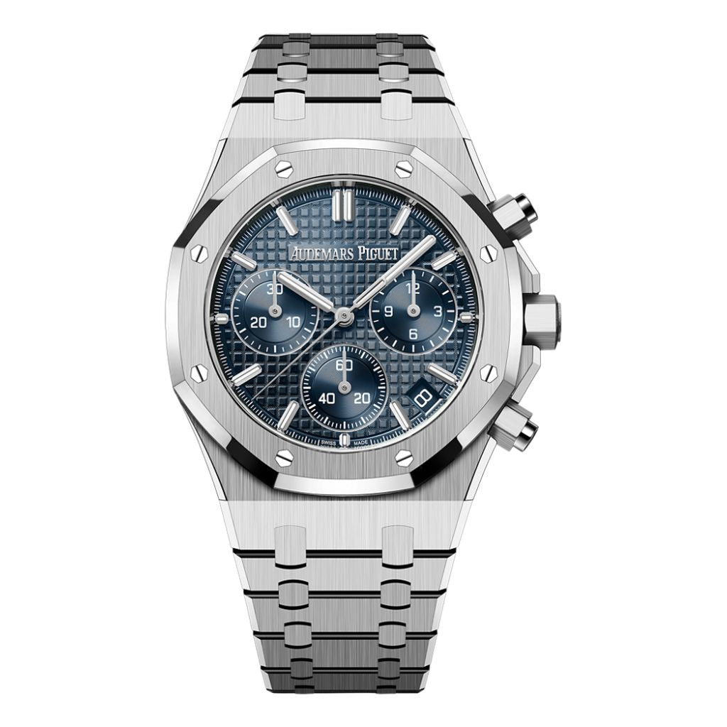 Audemars Piguet Royal Oak Selfwinding Chronograph 41 mm Blue  Dial Stainless Steel Bracelet 26240ST.OO.1320ST.05 - WATCHXNYC