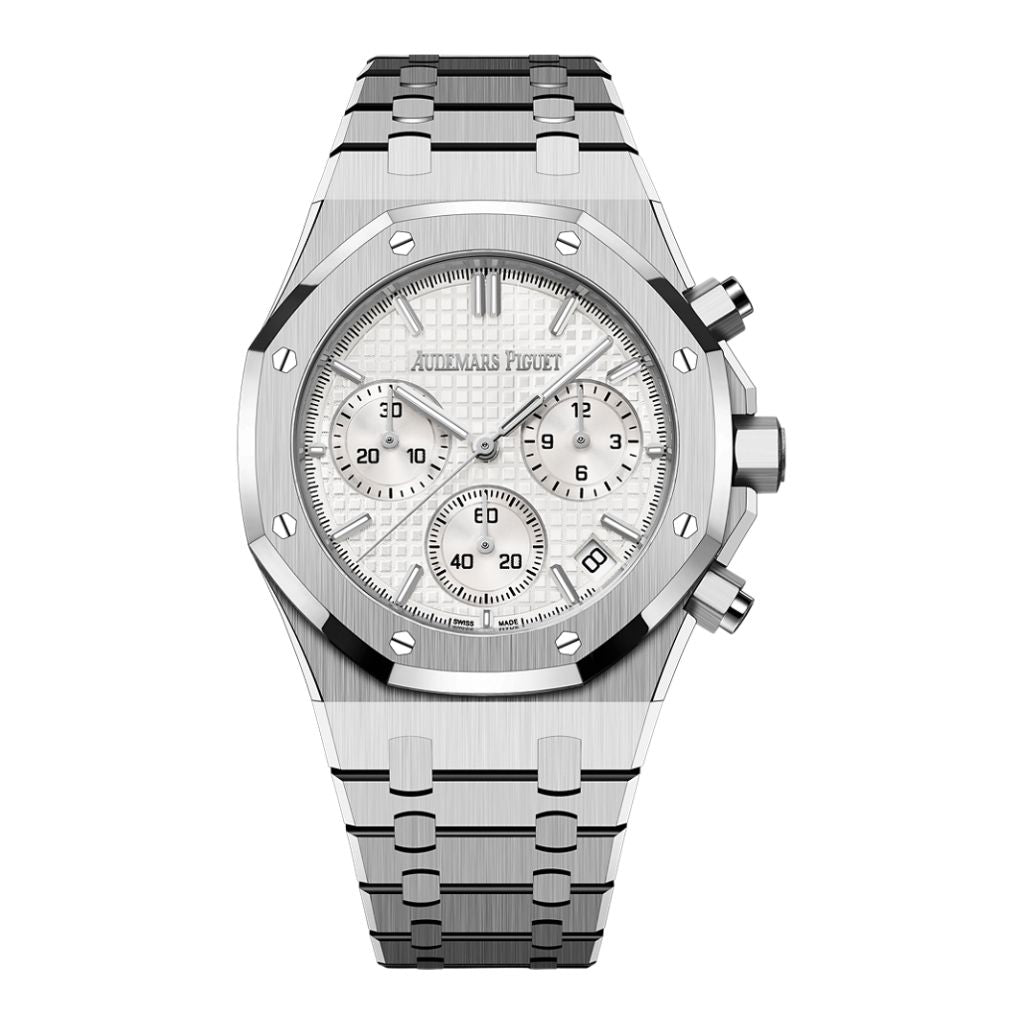 Audemars Piguet Royal Oak Selfwinding Chronograph 41 mm Silver Dial Stainless Steel Bracelet 26240ST.OO.1320ST.07 - WATCHXNYC