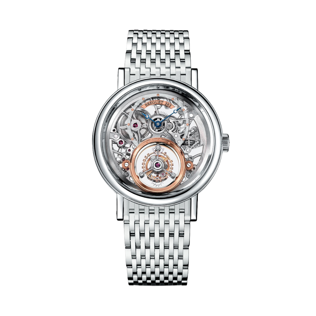 Breguet Classique 40 mm Transparent Dial Platinum Bracelet 5335PT/42/PW0 - WATCHXNYC