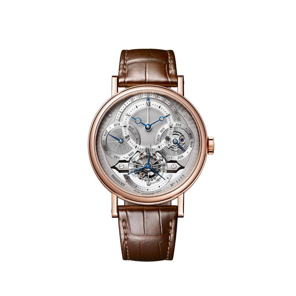 Breguet Classique 41 mm Silver Dial 18k Rose Gold Brown Leather Strap 3797BR/1E/9WU - WATCHXNYC