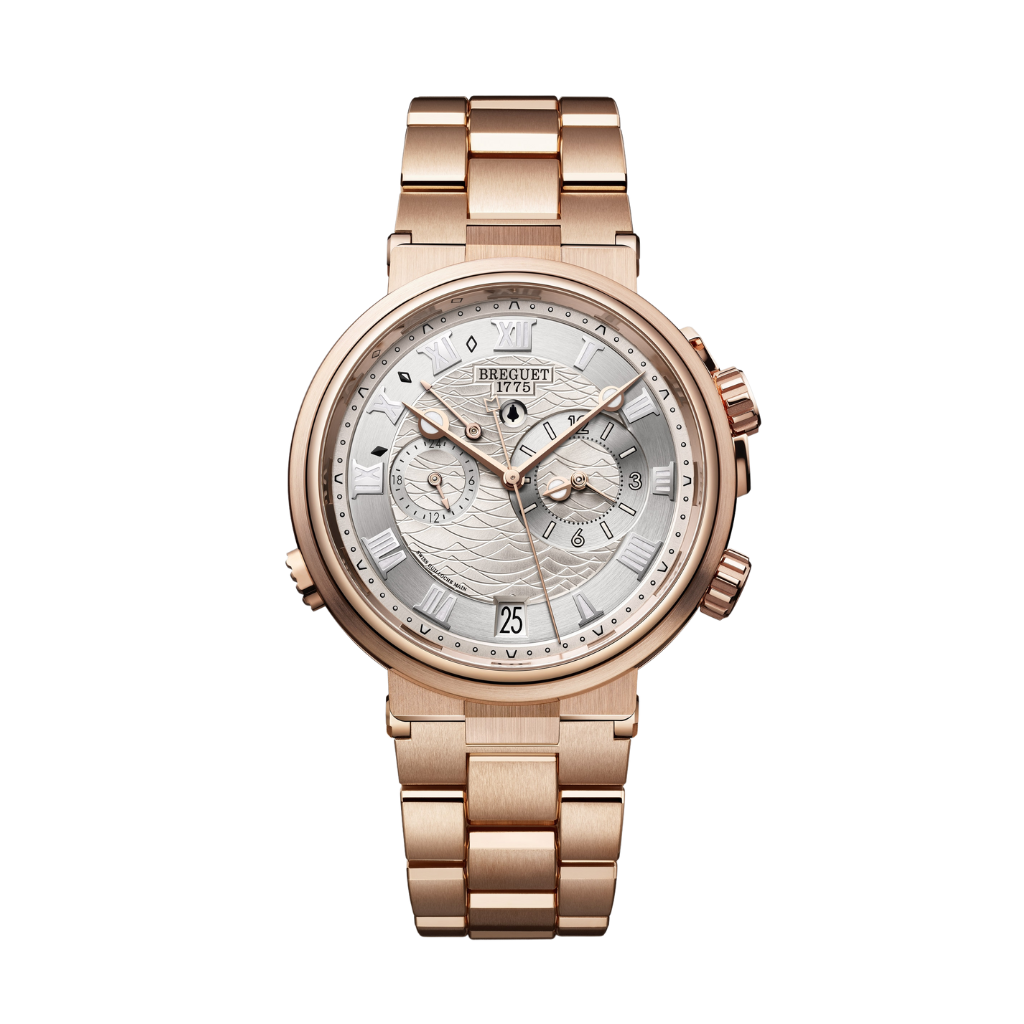 Breguet Marine 40 mm Silver Dial 18k Rose Gold Bracelet 5547BR/12/RZ0 - WATCHXNYC