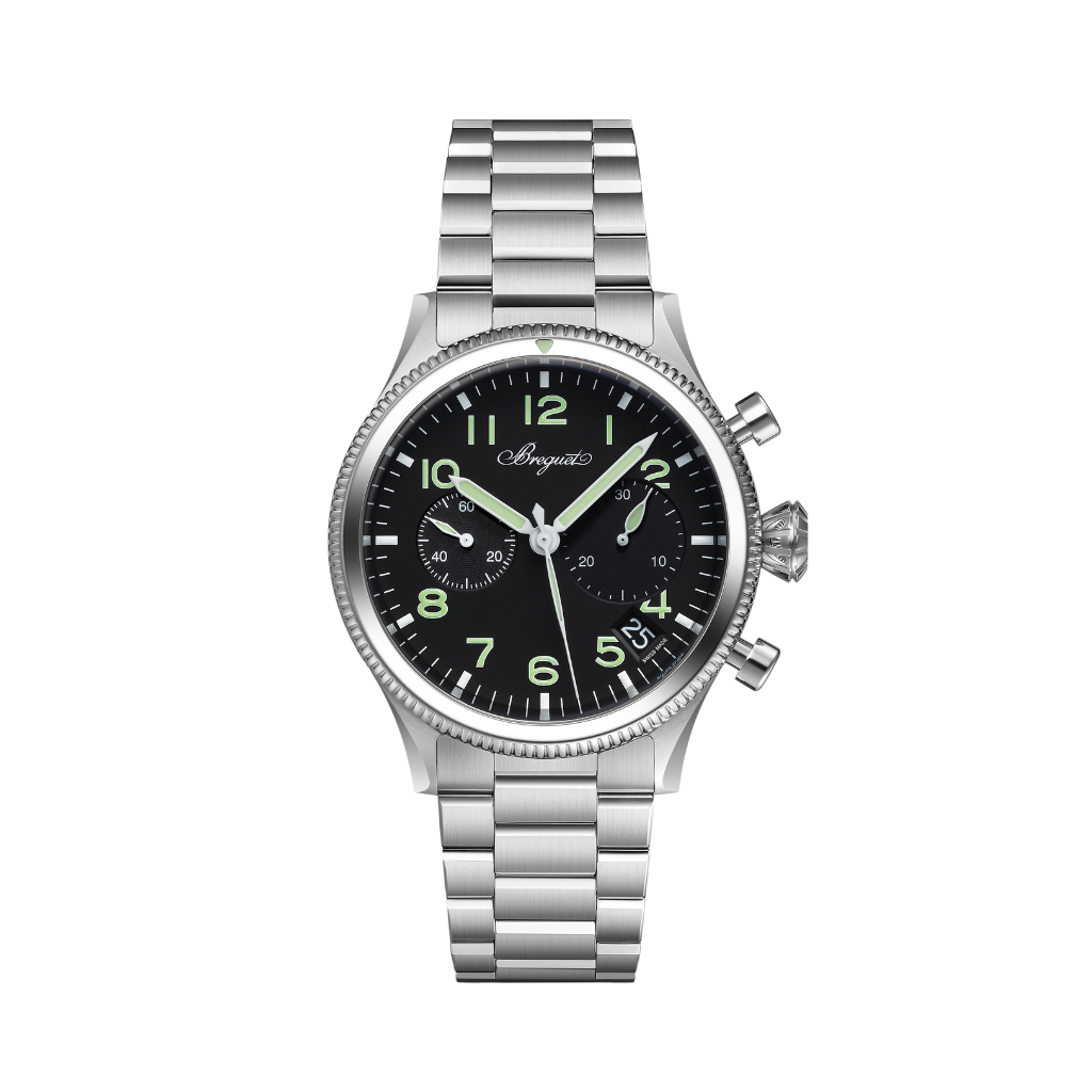 Breguet Type-Xx 42 mm Black Dial Stainless Steel Bracelet 2057ST/92/SW0 - WATCHXNYC