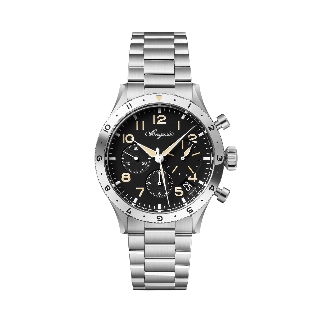 Breguet Type XX 42 mm Black Dial Stainless Steel Bracelet 2067ST/92/SW0 - WATCHXNYC
