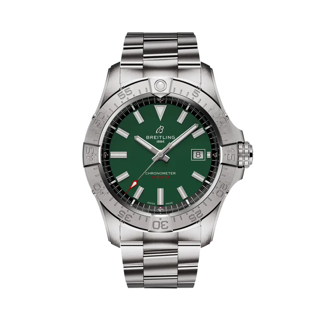 Breitling Avenger Automatic 42 mm Green Dial Stainless Steel Bracelet A17328101L1A1 - WATCHXNYC