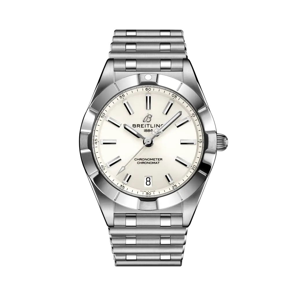 Breitling Chronomat 32 mm Beige Dial Stainless Steel Bracelet A77310101A2A1 - WATCHXNYC