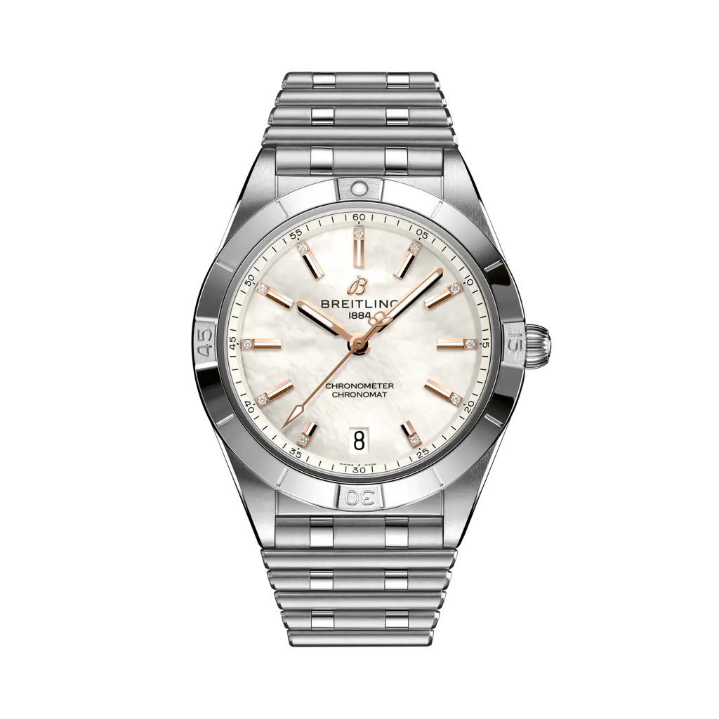 Breitling Chronomat Automatic 36 mm White Dial Stainless Steel Bracelet A10380101A4A1 - WATCHXNYC