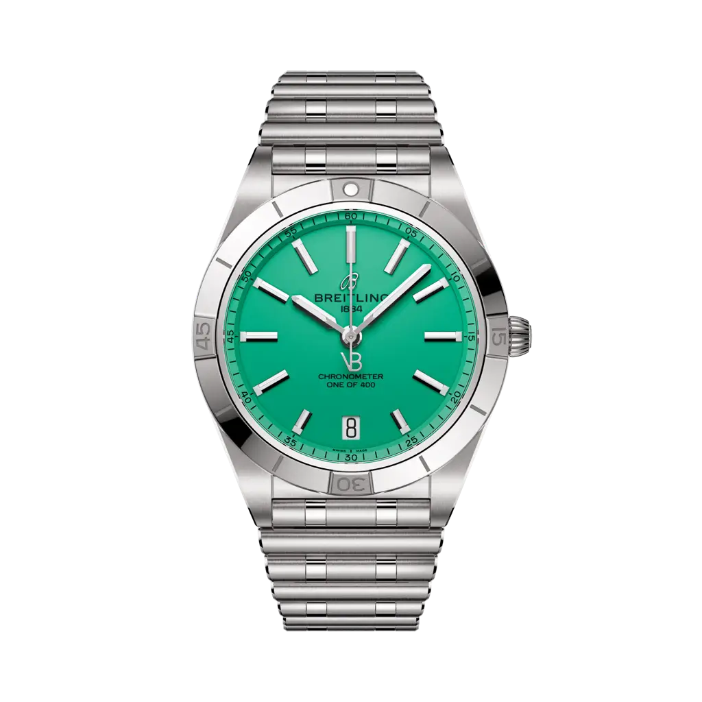 Breitling Chronomat Automatic 36 Victoria Beckham 36 mm Bright Green Dial Stainless Steel Bracelet A103801A1L1A1 - WATCHXNYC