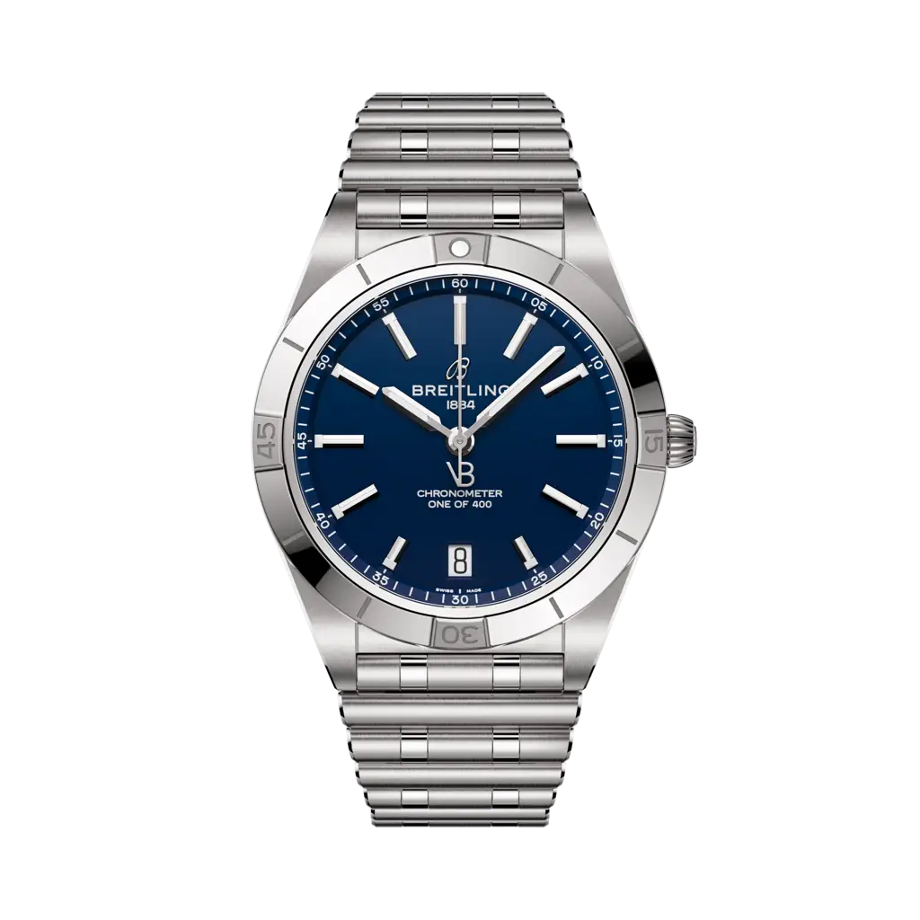 Breitling Chronomat Automatic 36 Victoria Beckham 36mm Blue Dial Stainless Steel Bracelet A103801A1C1A1 - WATCHXNYC