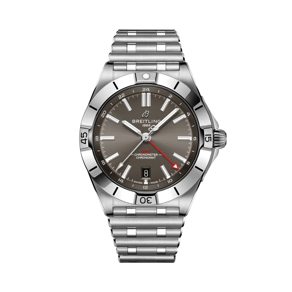Breitling Chronomat Automatic GMT 40mm Brown Dial Stainless Steel Bracelet A32398101M1A1 - WATCHXNYC