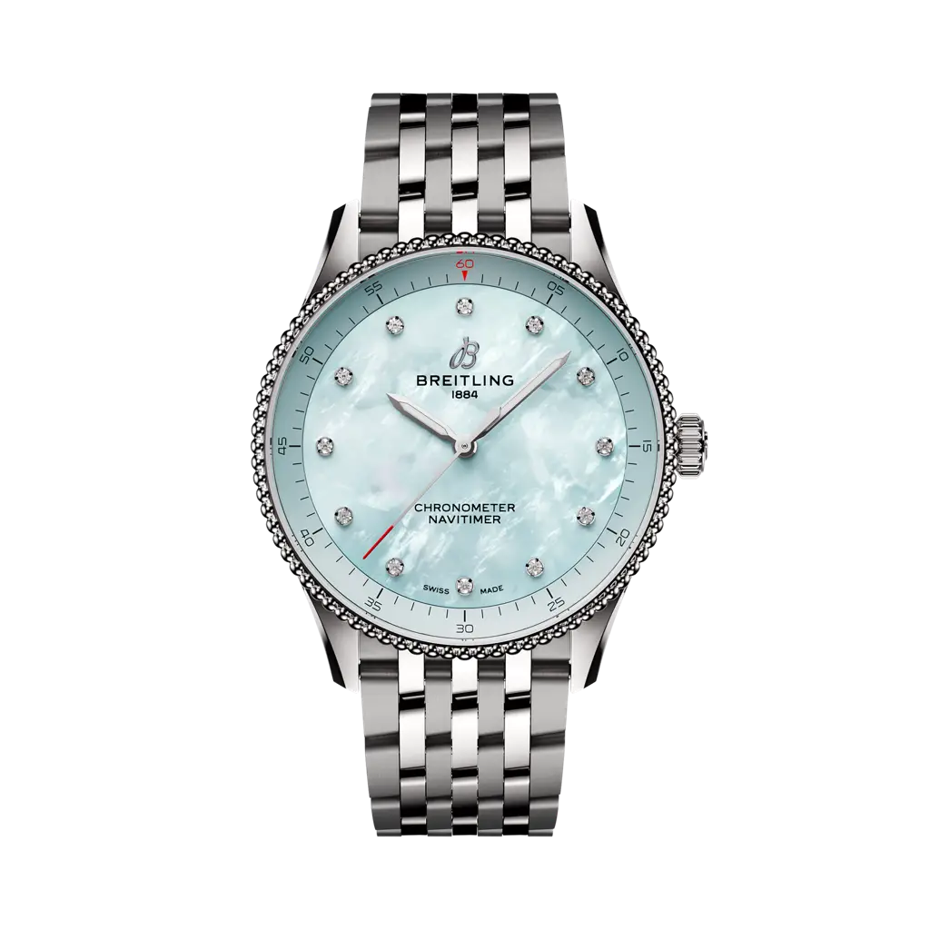 Breitling Navitimer 32 mm Ocean Dial Stainless Steel Bracelet A77320171C1A1 - WATCHXNYC