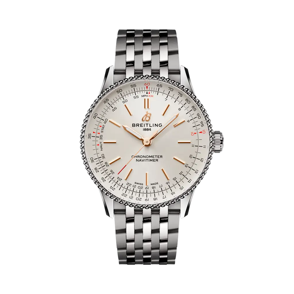 Breitling Navitimer Automatic 36 mm White Dial Stainless Steel Bracelet A17327211G1A1 - WATCHXNYC
