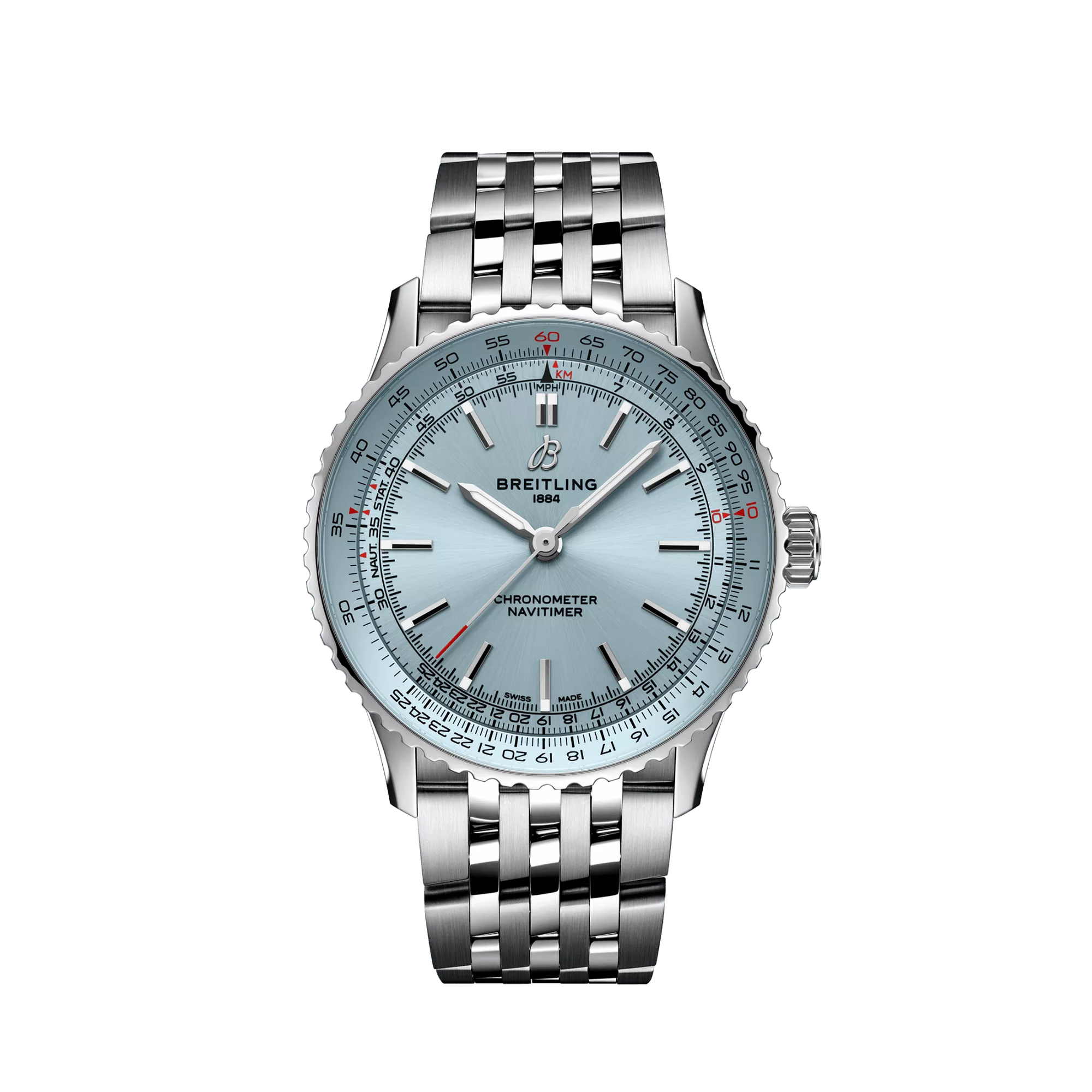 Breitling Navitimer Automatic 41 mm White Dial Stainless Steel Stainless Steel Bracelet A17329171C1A1 - WATCHXNYC