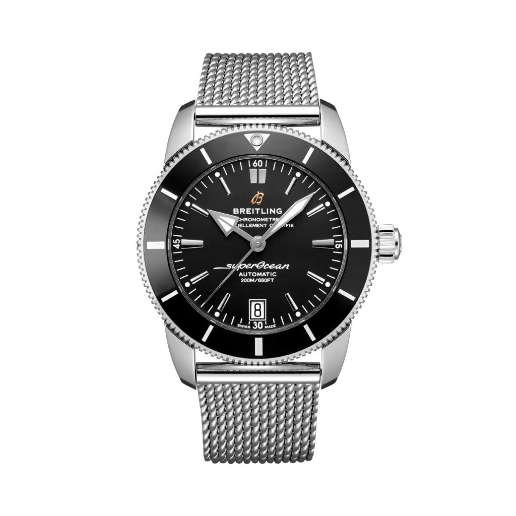 Breitling Superocean Heritage B20 Automatic 42 mm Black Dial Stainless Steel Bracelet AB2010121B1A1 - WATCHXNYC