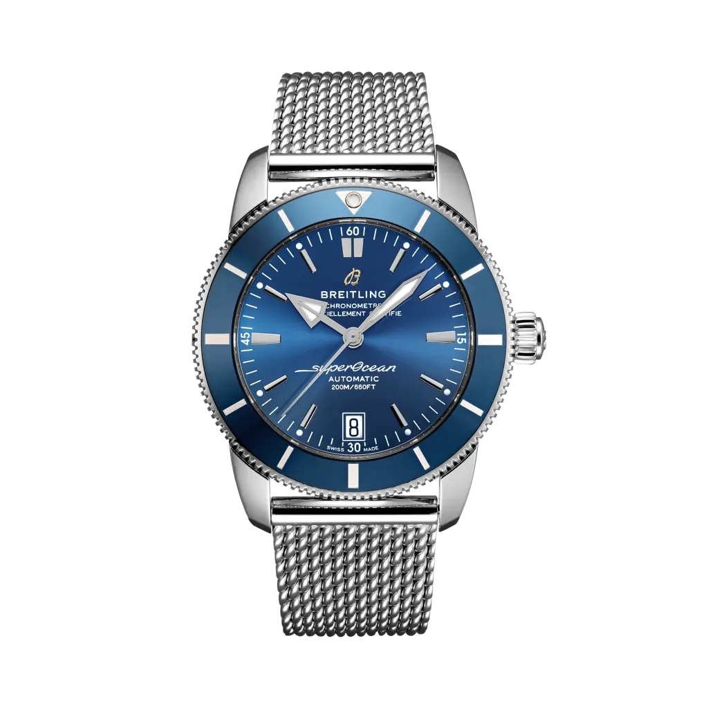 Breitling Superocean Heritage B20 Automatic 42 mm Blue Dial Stainless Steel Bracelet AB2010161C1A1 - WATCHXNYC