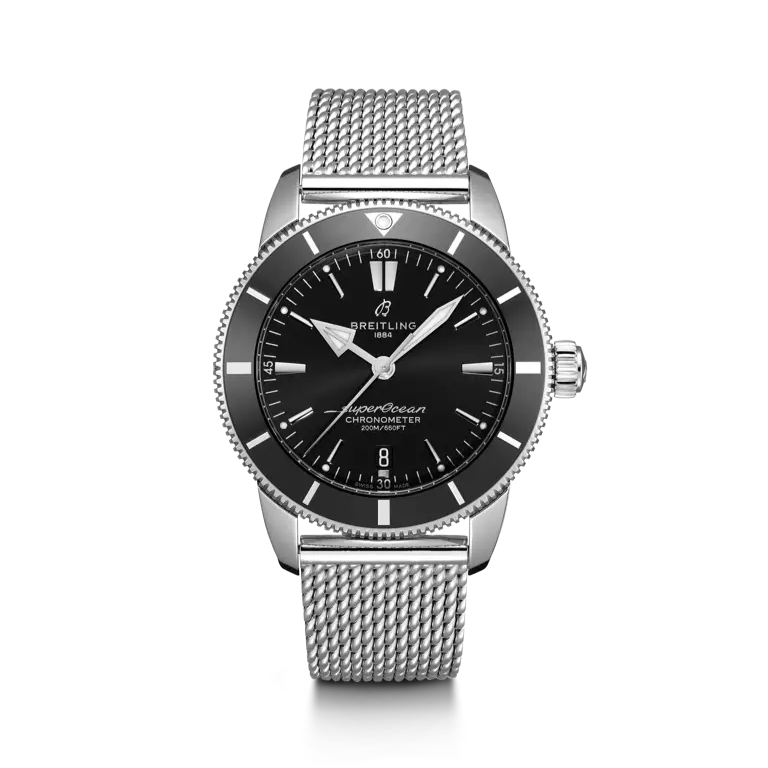 Breitling Superocean Heritage B20 Automatic 44 mm Black Dial Stainless Steel Bracelet AB2030121B1A1 - WATCHXNYC