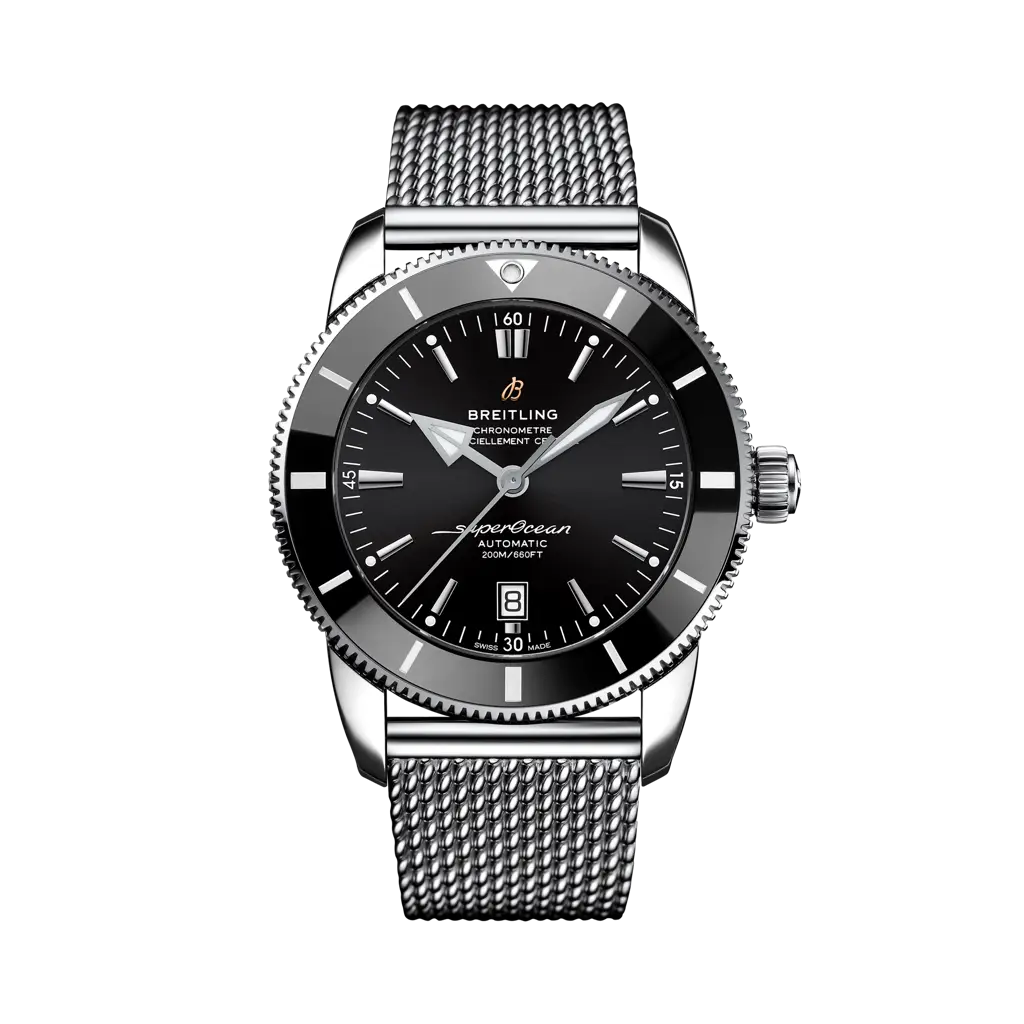 Breitling Superocean Heritage B20 Automatic 46 mm Black Dial Stainless Steel Bracelet AB2020121B1A1 - WATCHXNYC