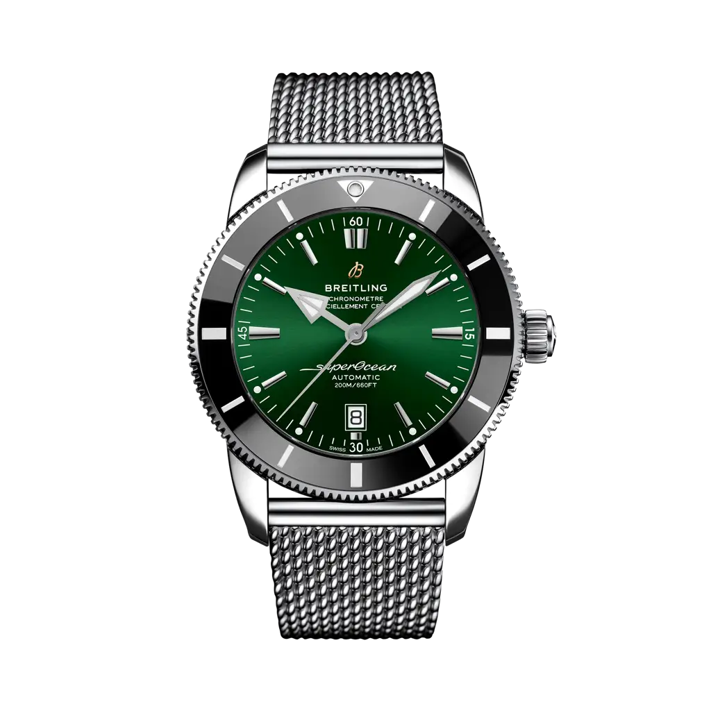 Breitling Superocean Heritage B20 Automatic 46 mm Green Dial Stainless Steel Bracelet AB2020121L1A1 - WATCHXNYC