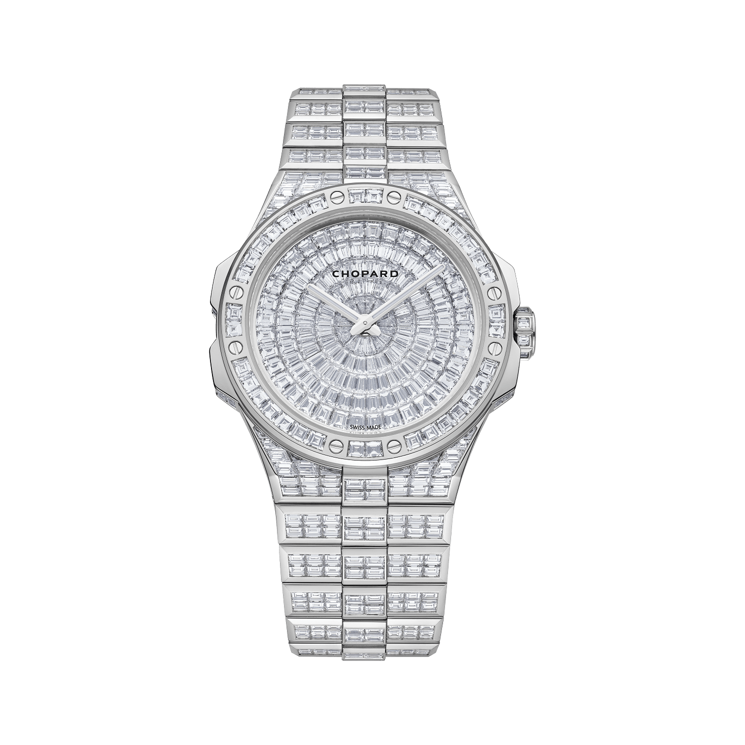 Chopard Alpine Eagle 41 Frozen Summit 41 mm Diamond Paved Dial 18K White Gold Bracelet 295395-1001 - WATCHXNYC
