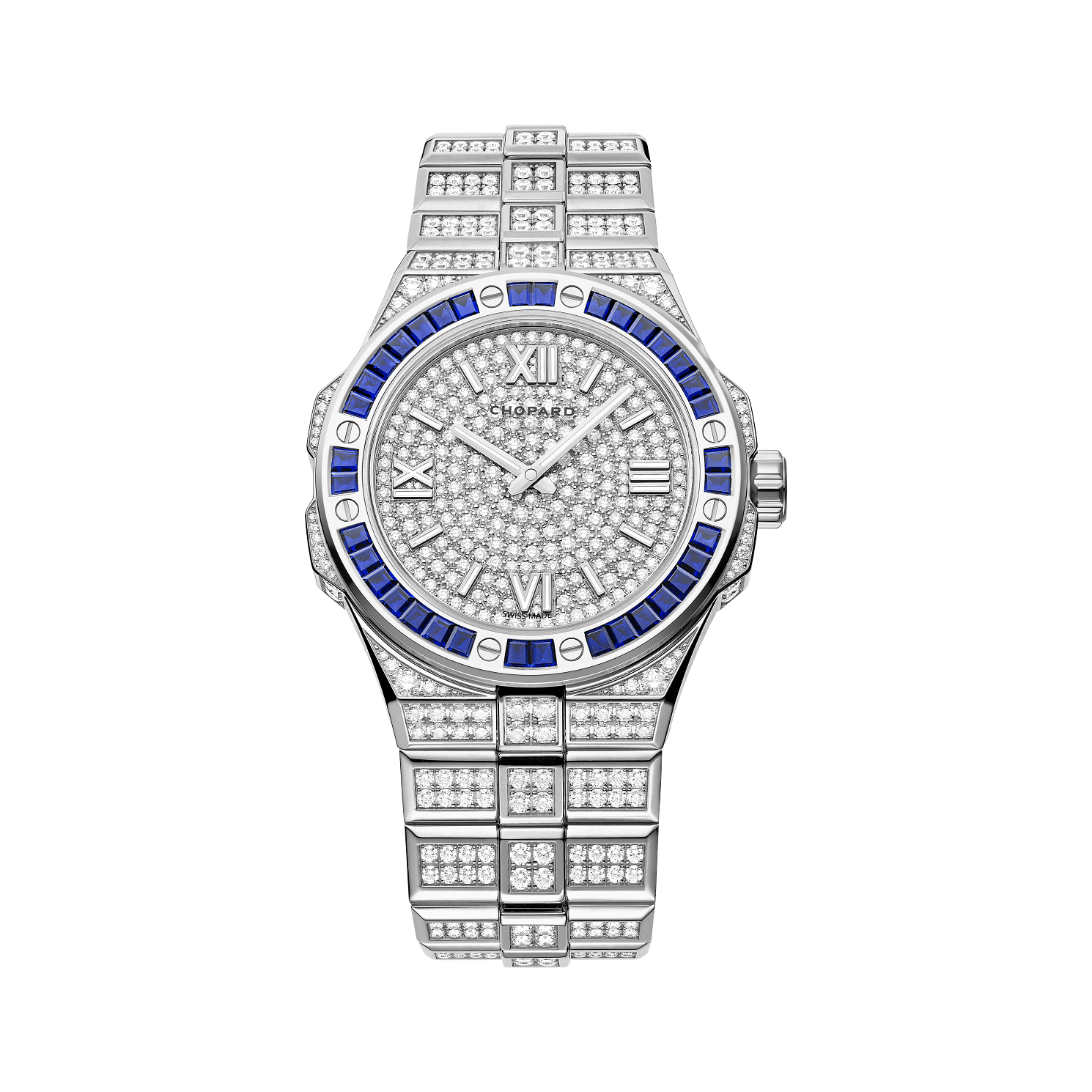 Chopard Alpine Eagle 41 mm Diamond Paved Dial White Gold Bracelet 295363-1002 - WATCHXNYC