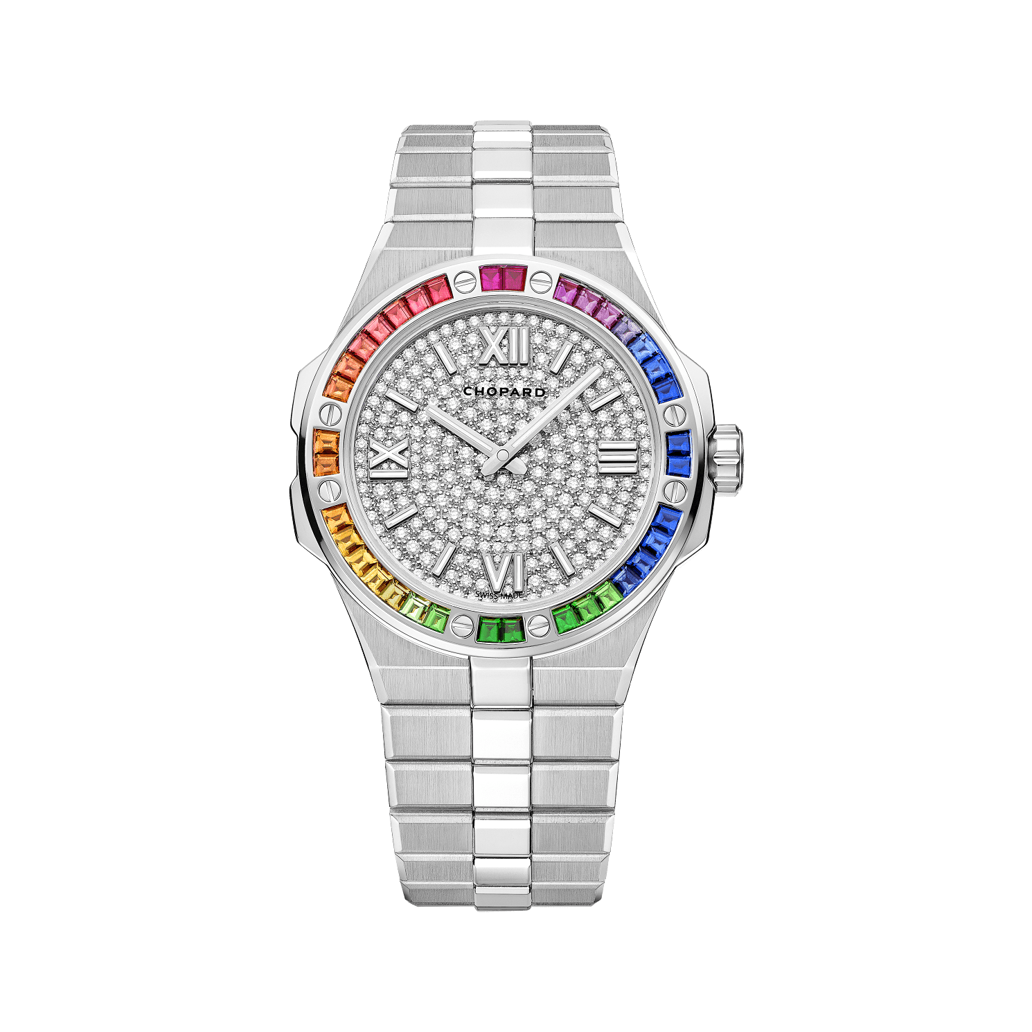 Chopard Alpine Eagle 41 mm Diamond Paved Dial White Gold Bracelet 295363-1006 - WATCHXNYC