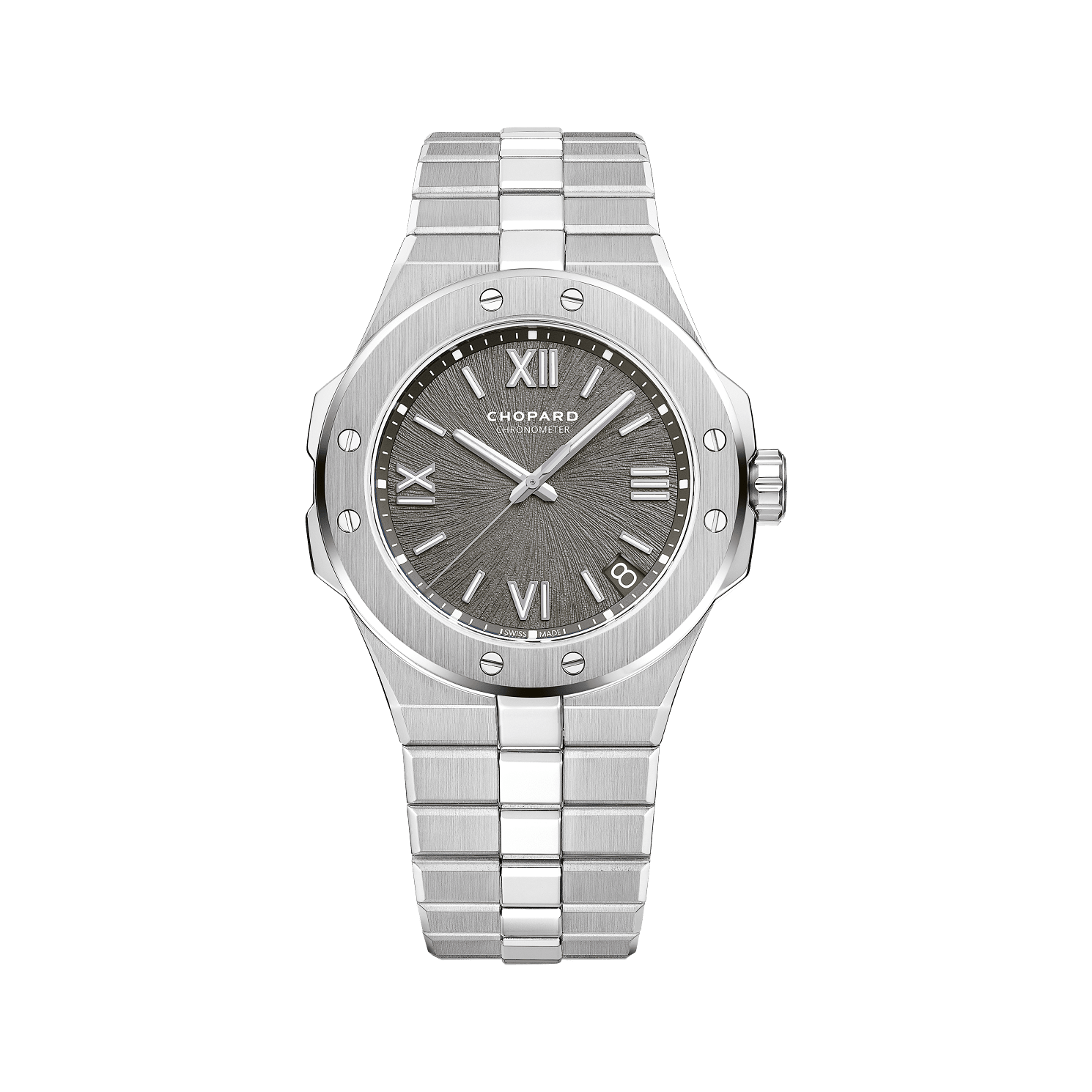 Chopard Alpine Eagle 41 mm Grey Dial Stainless Steel Bracelet 298600-3002 - WATCHXNYC