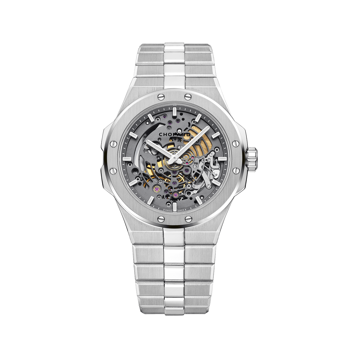 Chopard Alpine Eagle 41 XP TT 41 mm Transparent Dial Titanium Bracelet 298630-3001 - WATCHXNYC