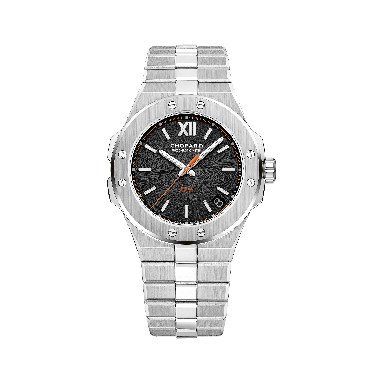 Chopard Alpine Eagle Cadence 8HF 41 mm Black Dial Titanium Bracelet 298600-3020 - WATCHXNYC
