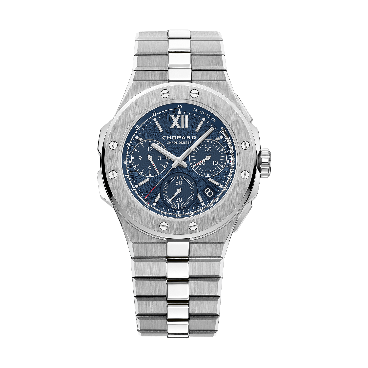 Chopard Alpine Eagle XL Chrono 44 mm Blue Dial Stainless Steel Bracelet 298609-3001 - WATCHXNYC
