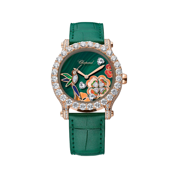 Chopard Happy Sport Métiers d'Art 40 mm Green Dial with Diamonds 18k R