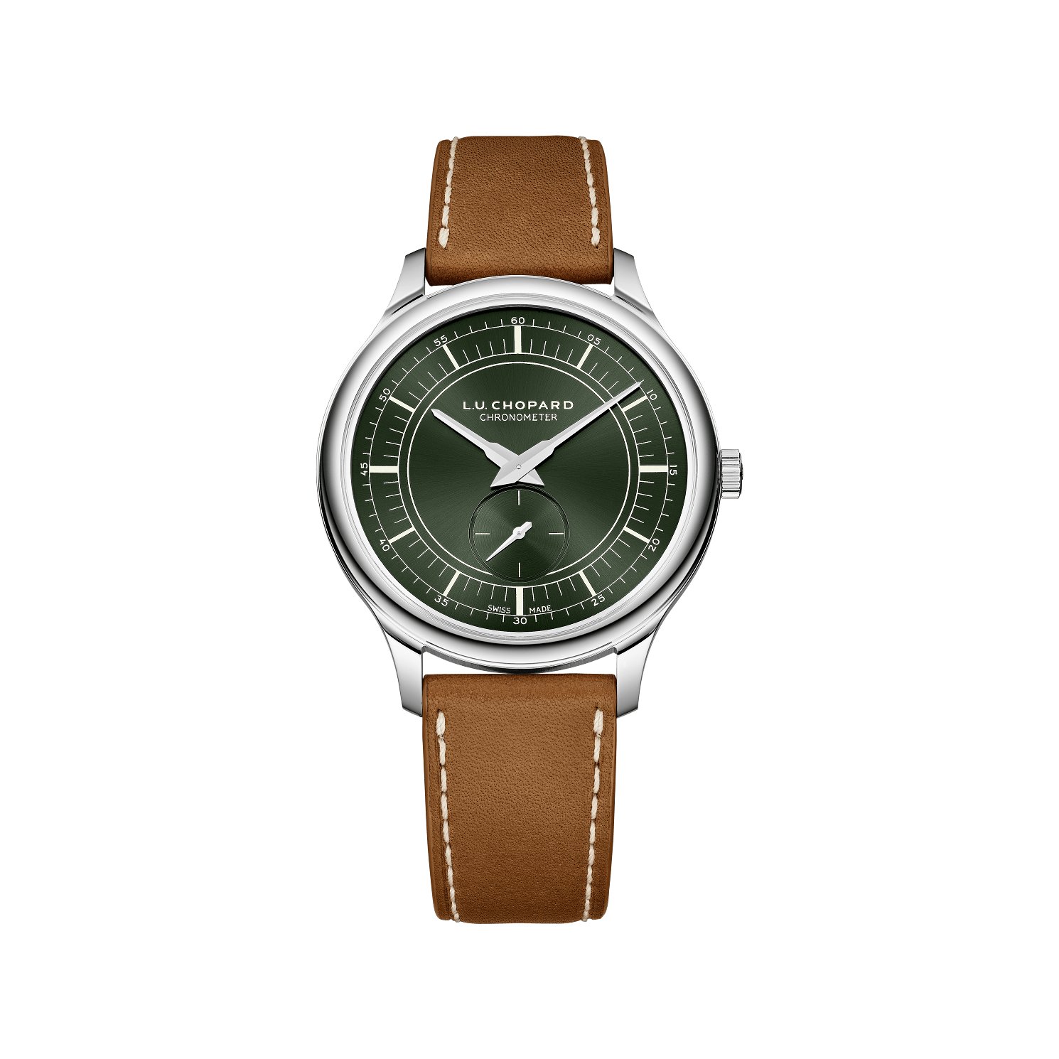 Chopard L.U.C XPS Forest Green 40 mm Green Dial Stainless Steel   Leather Strap 168629-3001 - WATCHXNYC