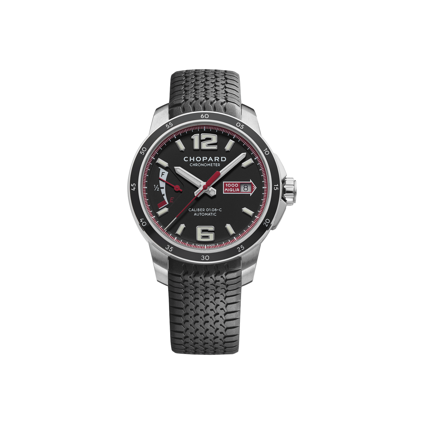 Chopard Mille Miglia GTS Power Control 43 mm Black Dial Stainless Steel Rubber Strap 168566-3001 - WATCHXNYC