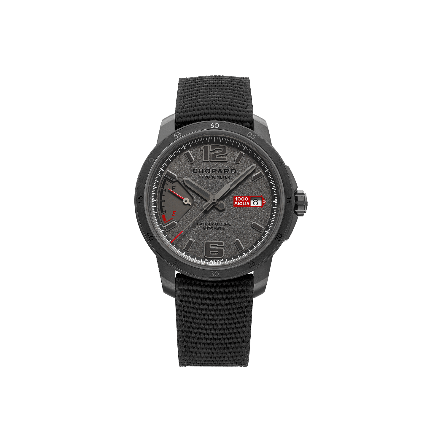 Chopard Mille Miglia GTS Power Control Grigio Speciale 43 mm Dark Grey Dial Titanium Rubber Strap 168566-3007 - WATCHXNYC