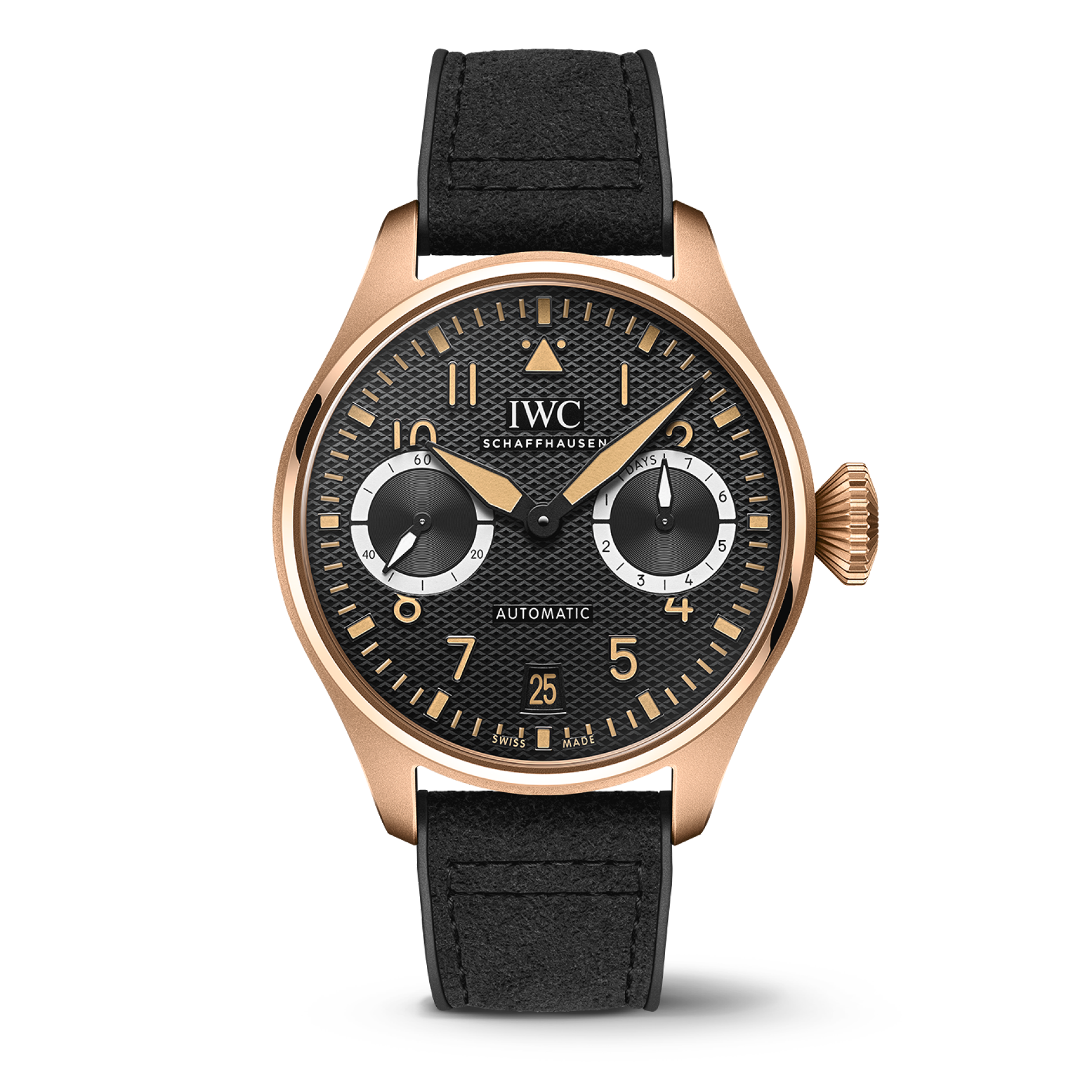 IWC Schaffhausen Big Pilot's Watch AMG G 63 46.2  mm Black Dial 18 Kt Armor Gold® Strap IW501201 - WATCHXNYC