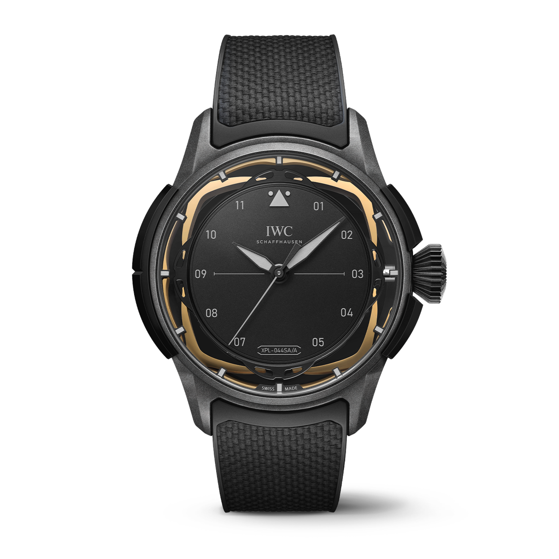 IWC Schaffhausen Big Pilot’s Watch Shock Absorber XPL 44 mm Black Dial Ceratanium Black Rubber Strap IW357201 - WATCHXNYC