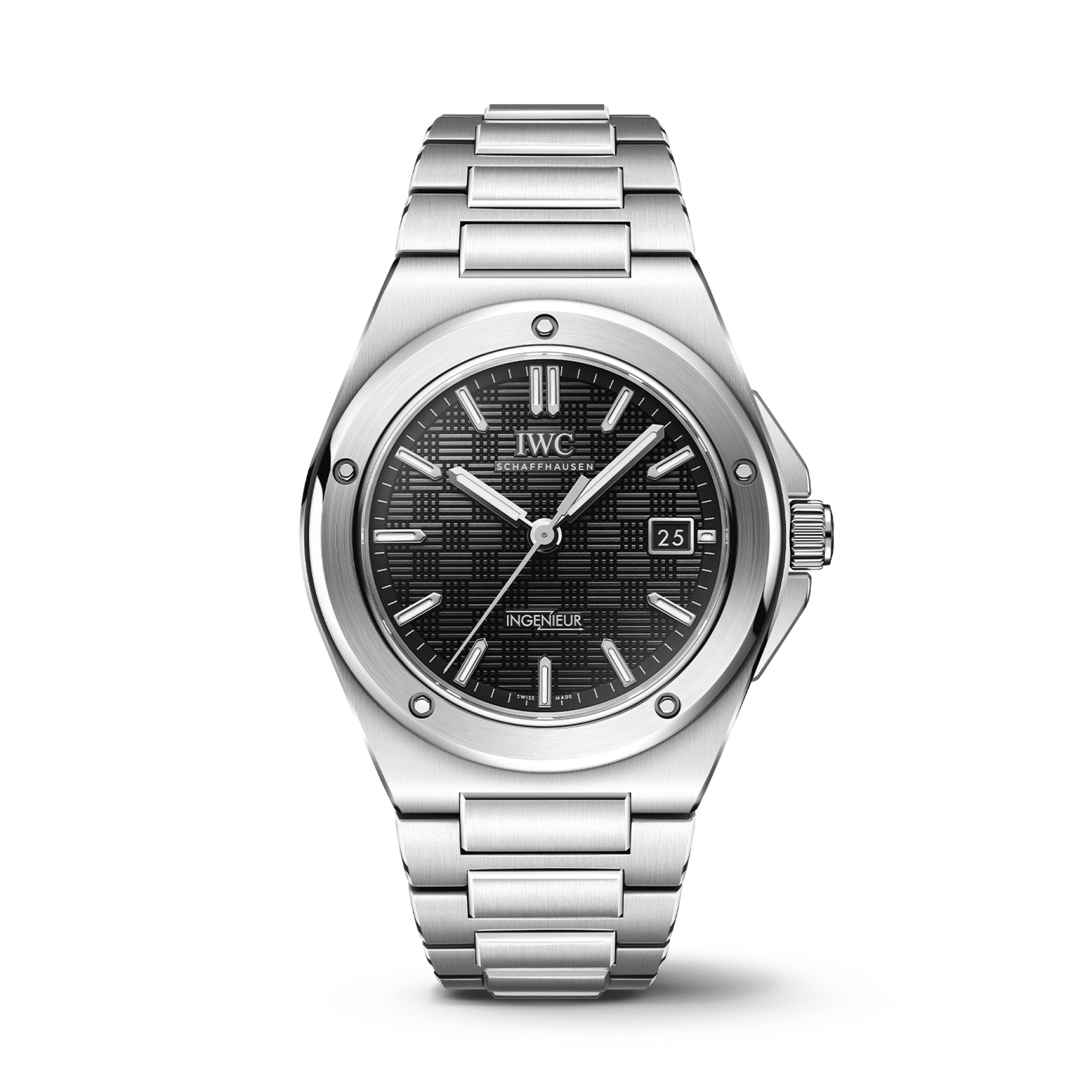 IWC Schaffhausen Ingenieur Automatic 40 mm Black  Dial Stainless Steel Bracelet IW328901 - WATCHXNYC