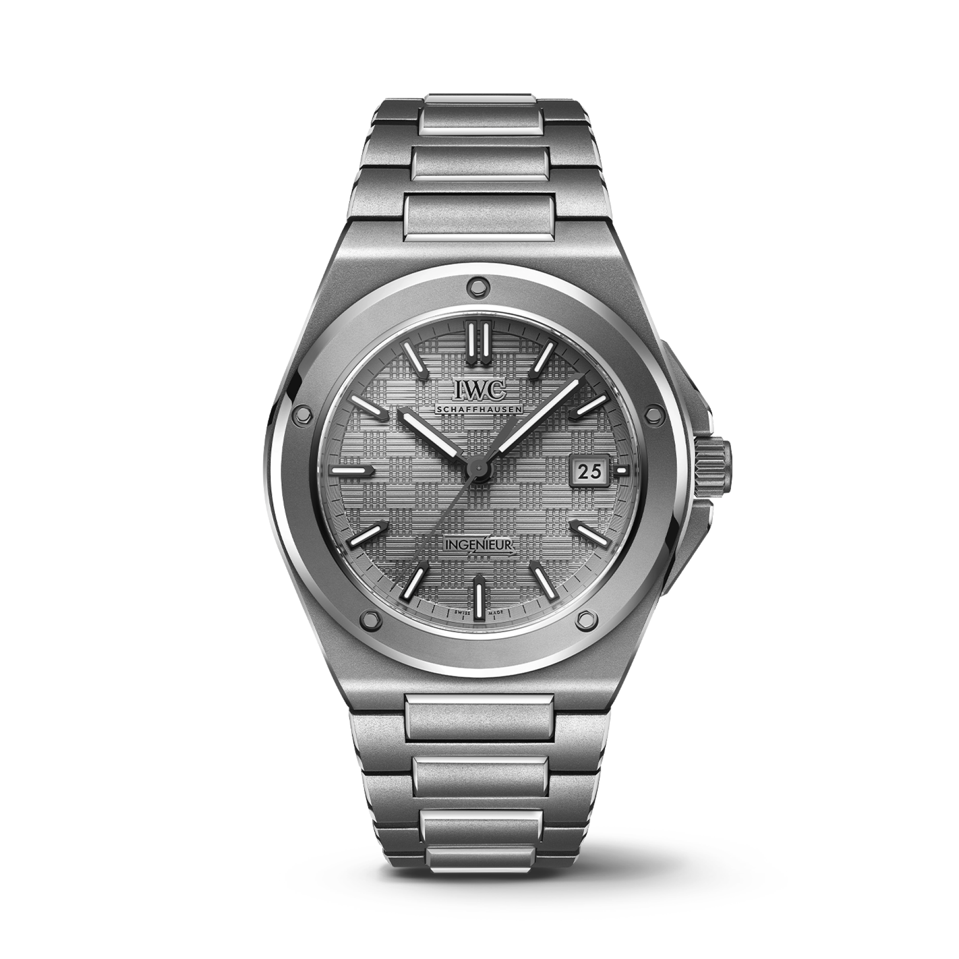 IWC Schaffhausen Ingenieur Automatic 40 mm Rhodium Dial Titanium  Bracelet IW328904 - WATCHXNYC
