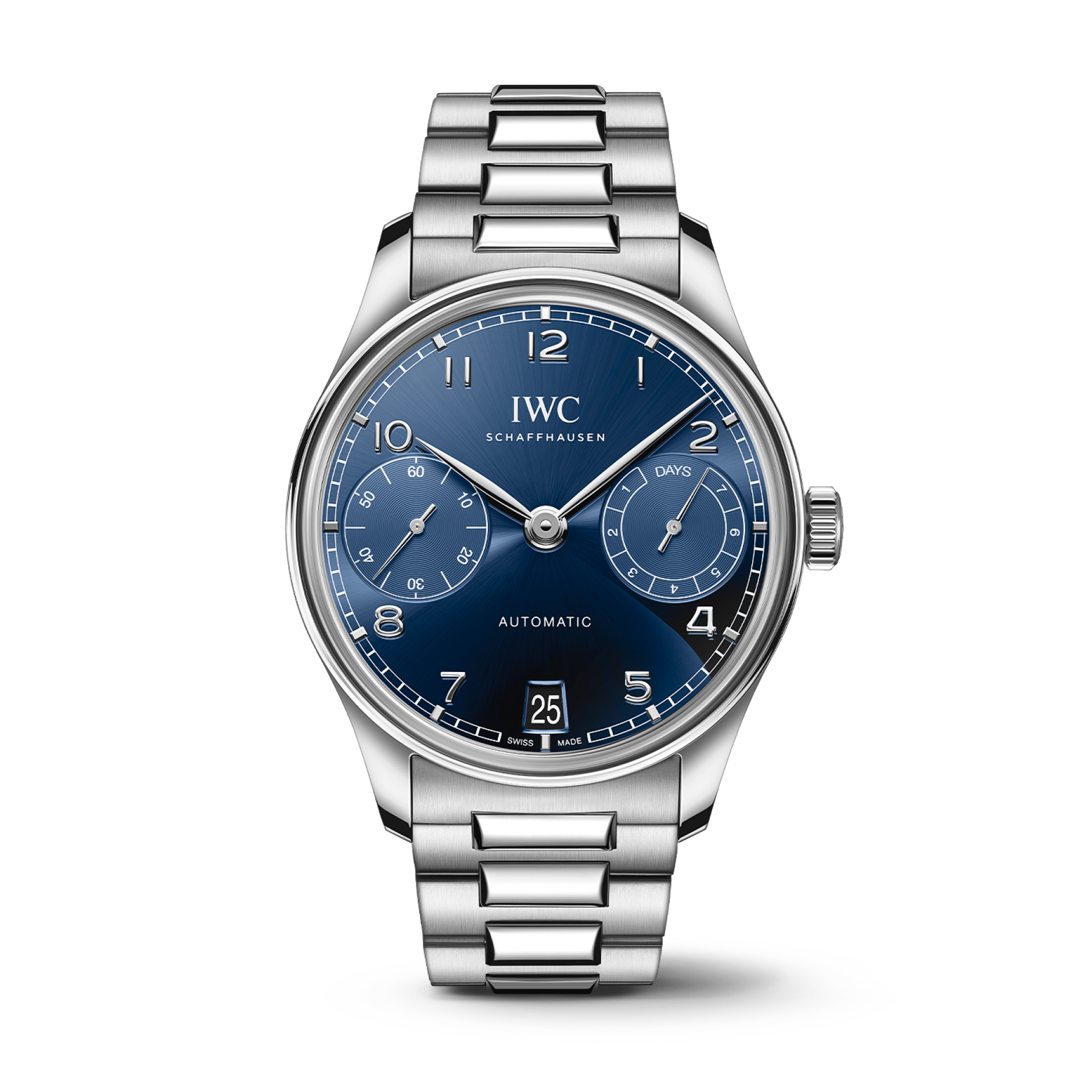 IWC Schaffhausen Portugieser Automatic 42.4 mm Blue Dial Stainless Steel Bracelet IW501704 - WATCHXNYC