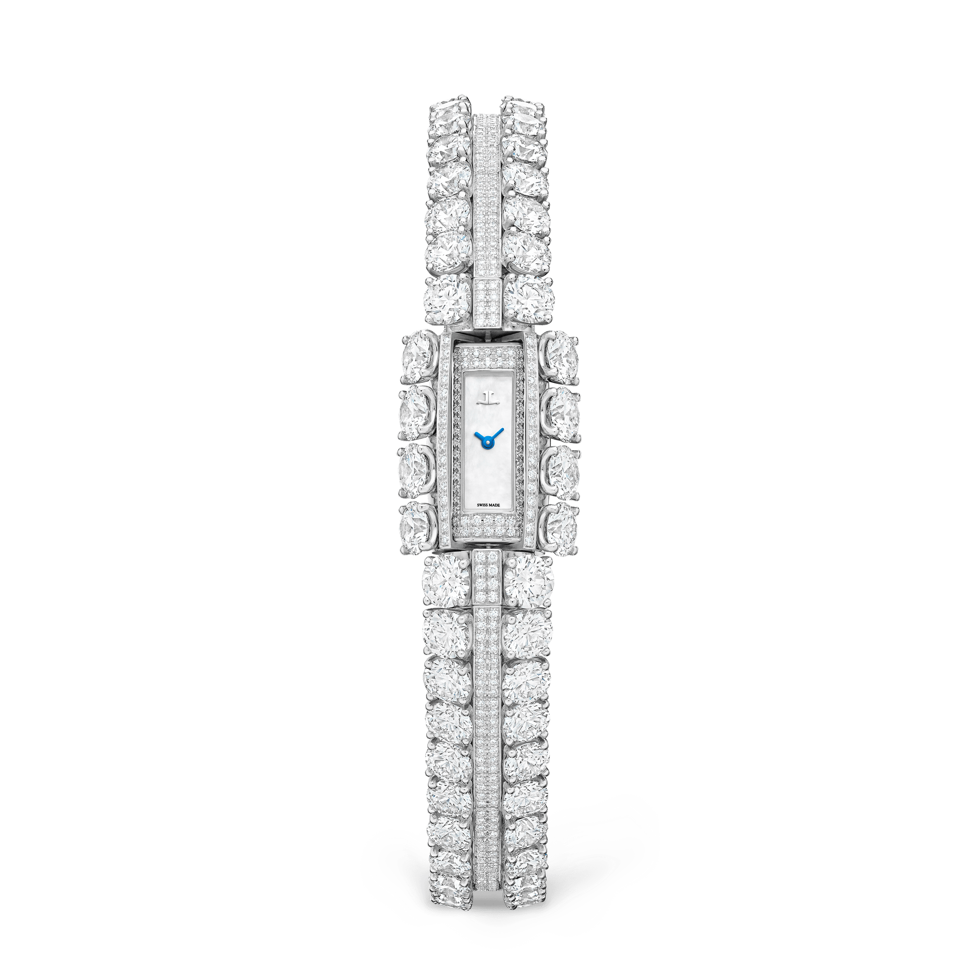Jaeger-LeCoultre Calibre 101 Secrets 29.07 x 12.22 mm White Dial with Diamonds Platinum Bracelet Q2873220 - WATCHXNYC