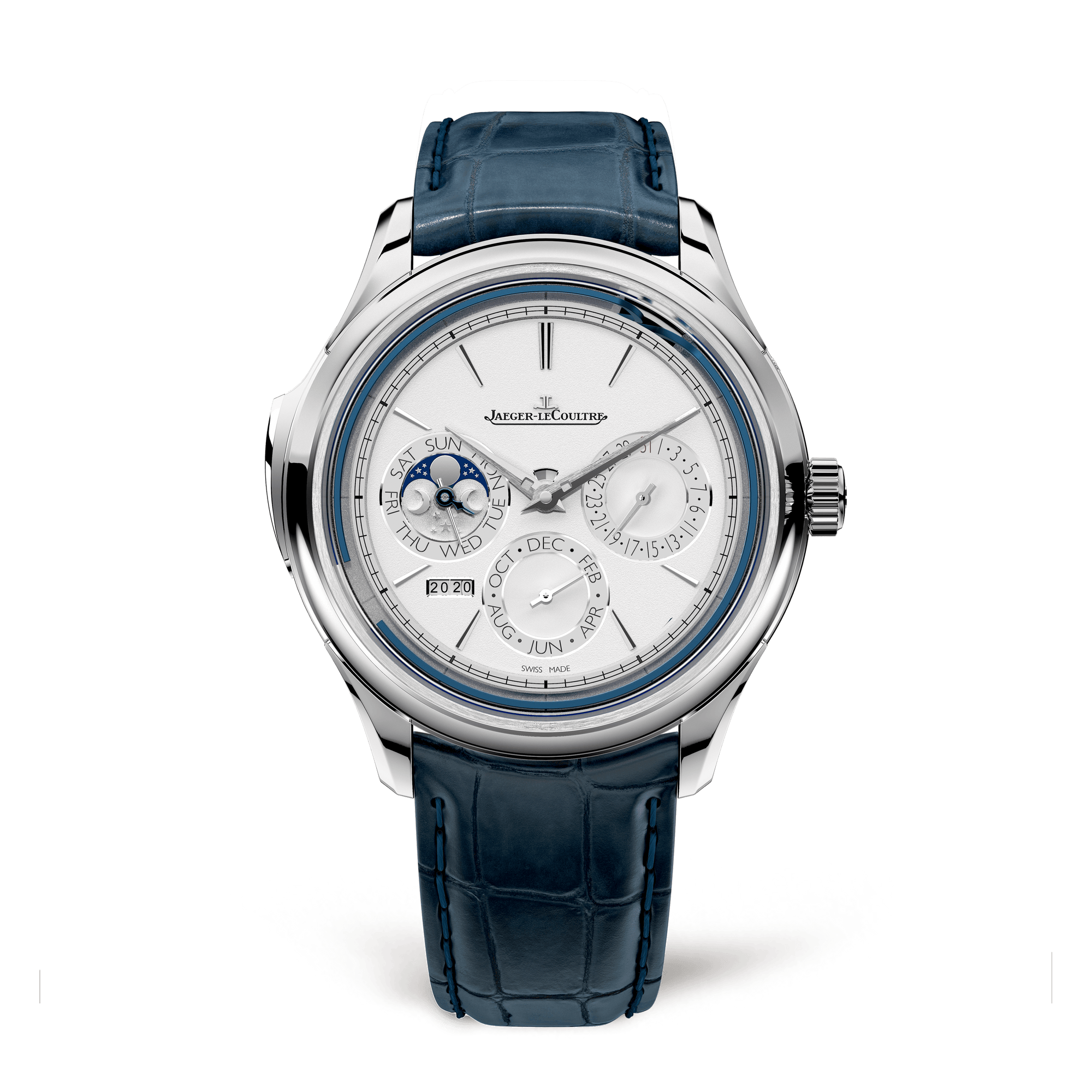 Jaeger-LeCoultre Master Grande Tradition Calibre 950 43 mm White Dial White Gold   Leather Strap Q5233420 - WATCHXNYC