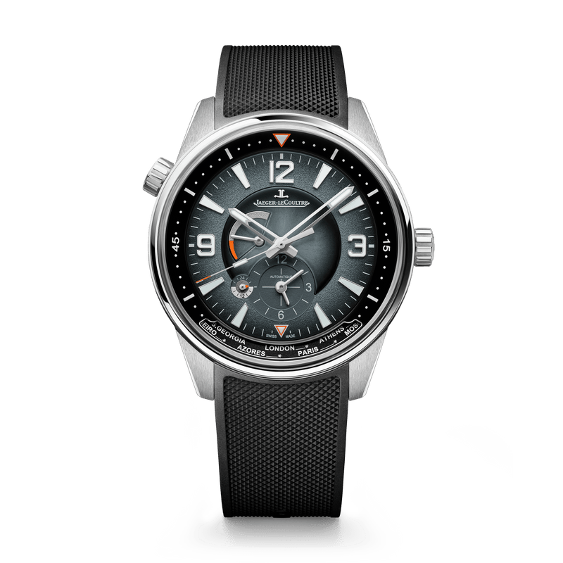 Jaeger-LeCoultre Polaris Geographic 42 mm Esfera gris Correa de caucho y acero inoxidable Q9078640