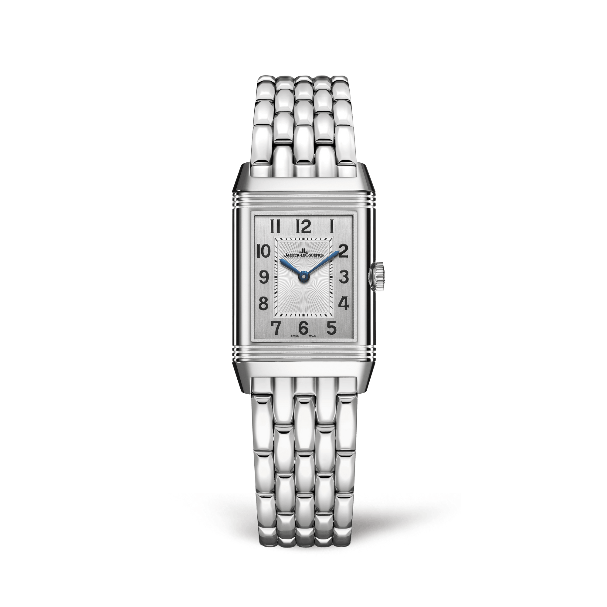 Jaeger-LeCoultre Reverso Classic Duetto 34.2 x 21 mm Silvered Grey Dial Stainless Steel Bracelet Q2668130 - WATCHXNYC