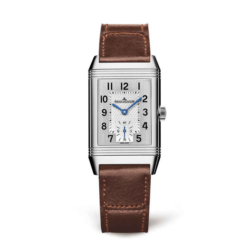 Jaeger-LeCoultre Reverso Classic Duoface Small Seconds 42,9 x 25,5 mm Esfera negra Acero inoxidable Correa de piel de becerro Q2458422