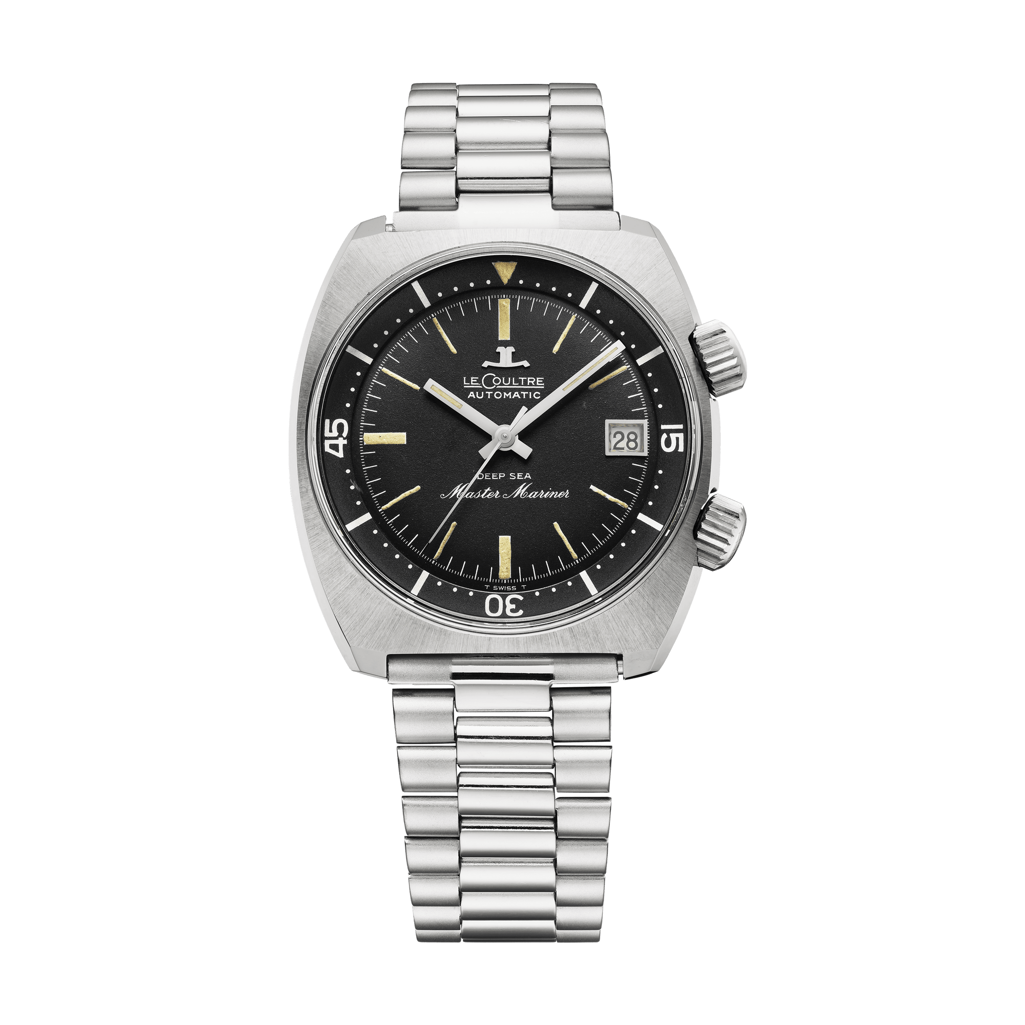 Jaeger-LeCoultre THE COLLECTIBLES Deep Sea Barracuda 40 x 37 mm Black Dial Stainless Steel Bracelet QVE55802 - WATCHXNYC