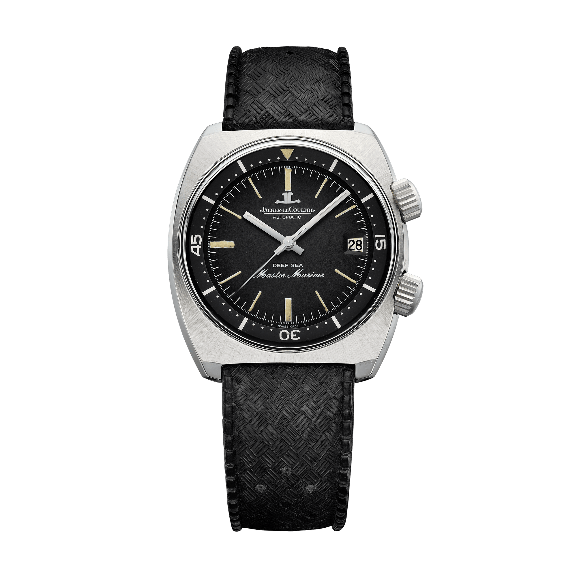 Jaeger-LeCoultre THE COLLECTIBLES Deep Sea Barracuda 40 x 37 mm Black Dial Stainless Steel Rubber Strap QVE55801 - WATCHXNYC