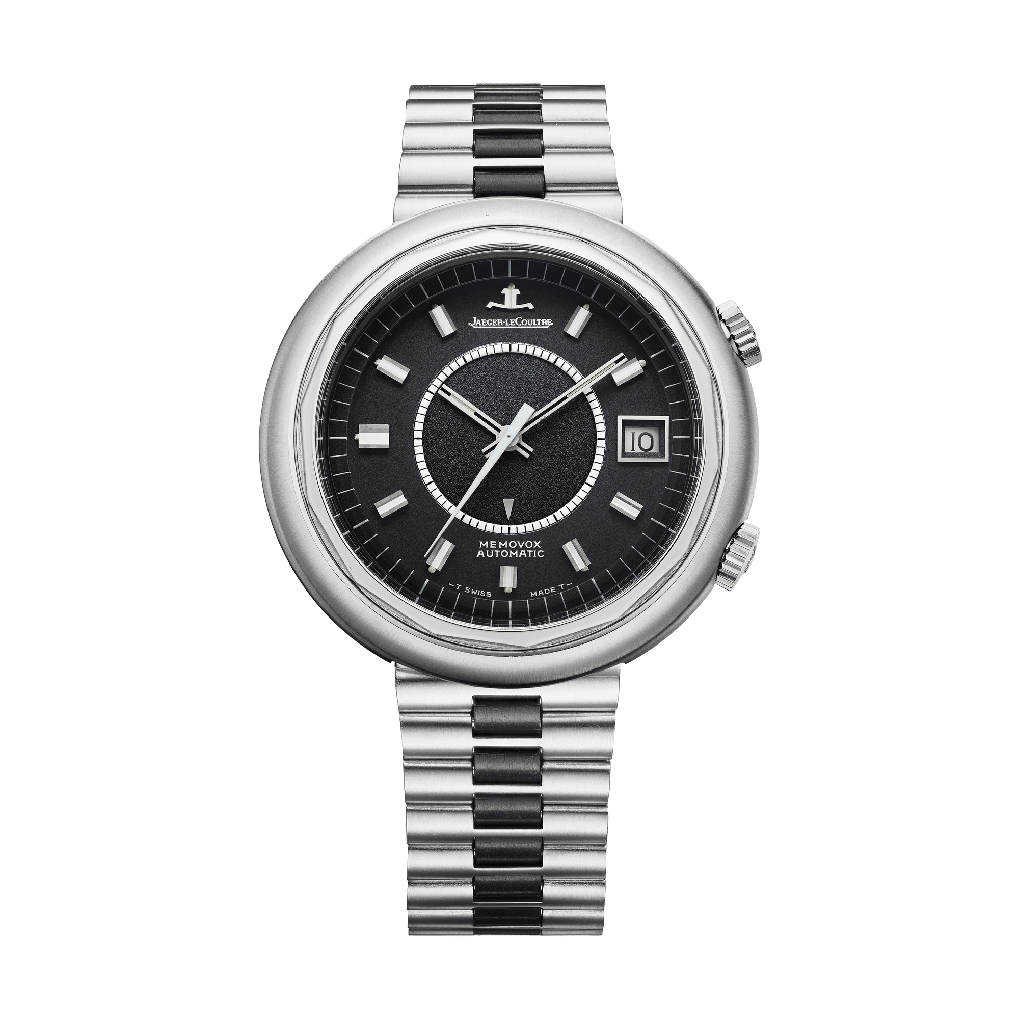 Jaeger-LeCoultre THE COLLECTIBLES Memovox Snowdrop 43 mm Black Dial Stainless Steel Bracelet QVE87700 - WATCHXNYC