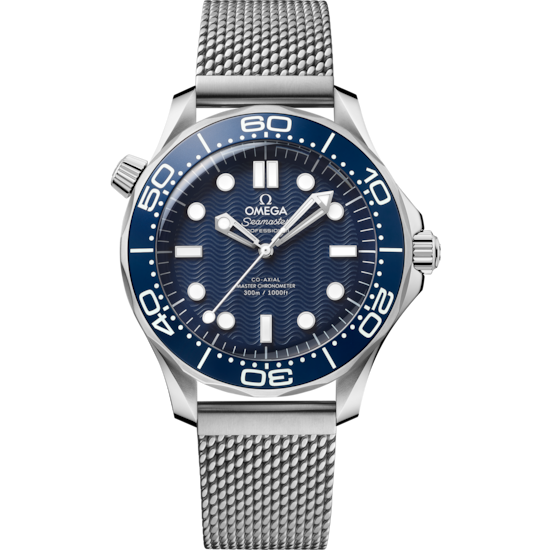 Omega Seamaster Diver 300M 42 mm Esfera azul Pulsera de acero inoxidable 210.30.42.20.03.002 