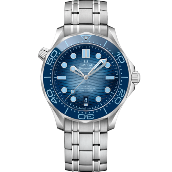 Omega Seamaster Diver 300M 42 mm Blue Dial Stainless Steel Bracelet 210.30.42.20.03.003 - WATCHXNYC